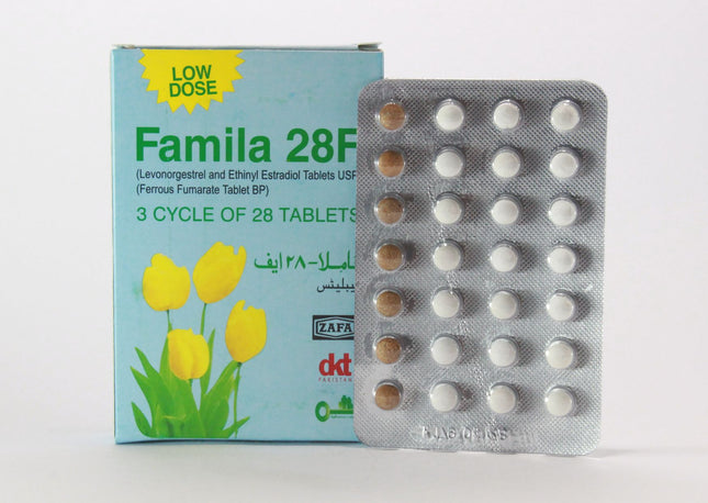 Famila 28F (Levonorgestrel/ethinyl estradiol) Tablets