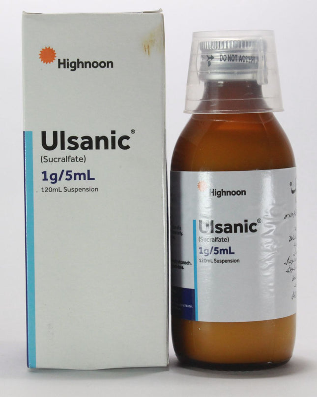 Ulsanic (Sucralfate) Suspension 120ml – Ulcer & Gastric Protection Medicine