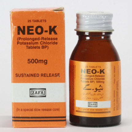 Neo-K Potassium Chloride Tablets 50mg | Electrolyte Supplement