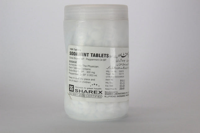 Sodamint (Sodium bicarbonate) Tablets