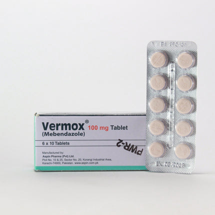Vermox (Mebendazole) 100mg Tablets