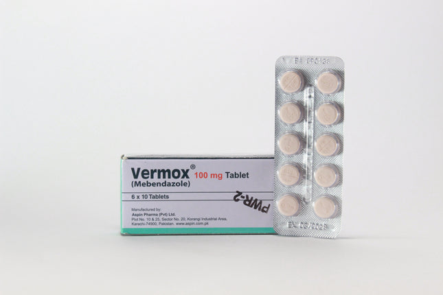 Vermox (Mebendazole) Tablets 100Mg