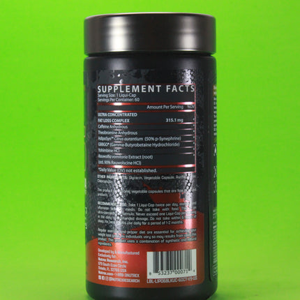 Lipo-6 Black UC Thermogenic Fat Burner 60 Capsules