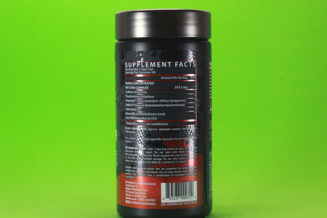 Lipo-6 Black UC Thermogenic Fat Burner 60 Capsules