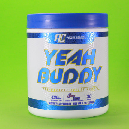 YEAH BUDDY Pre-Workout Powder (Sour Berry) 30 Servings