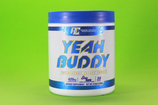 YEAH BUDDY Pre-Workout Powder (Sour Berry) 30 Servings