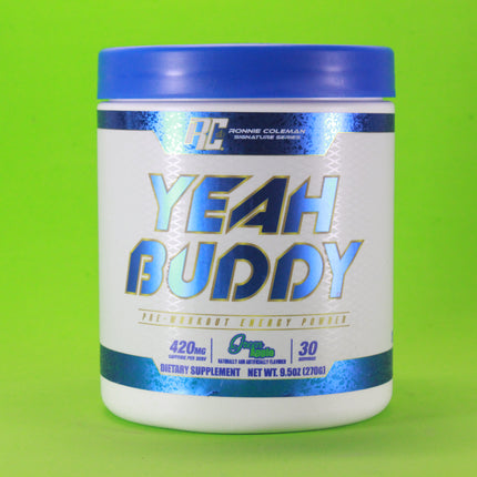 YEAH BUDDY Pre-Workout Powder (Green Apple) 30 Servings