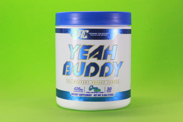 YEAH BUDDY Pre-Workout Powder (Green Apple) 30 Servings