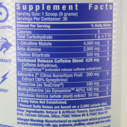 YEAH BUDDY Pre-Workout Powder (Green Apple) 30 Servings