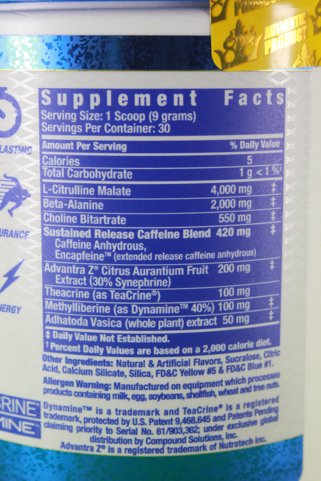 YEAH BUDDY Pre-Workout Powder (Green Apple) 30 Servings