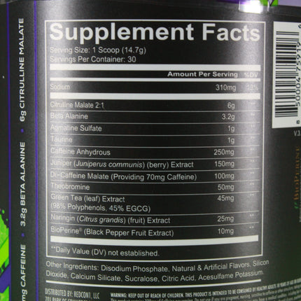 TOTAL WAR Preworkout (Cali Splash)