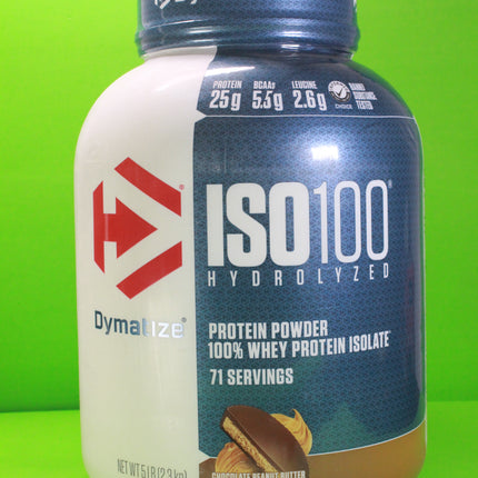 ISO 100 Hydrolyzed whey protein isolate, (Chocolate Peanut Butter) 71 Servings