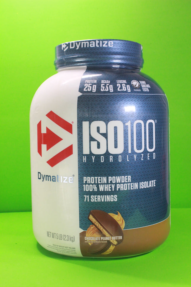 ISO 100 Hydrolyzed whey protein isolate, (Chocolate Peanut Butter) 71 Servings