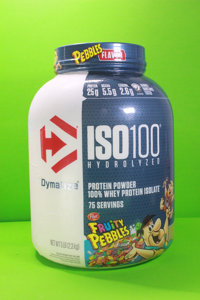ISO 100 Hydrolyzed whey protein isolate, (Fruity Pebbles) 75 Servings