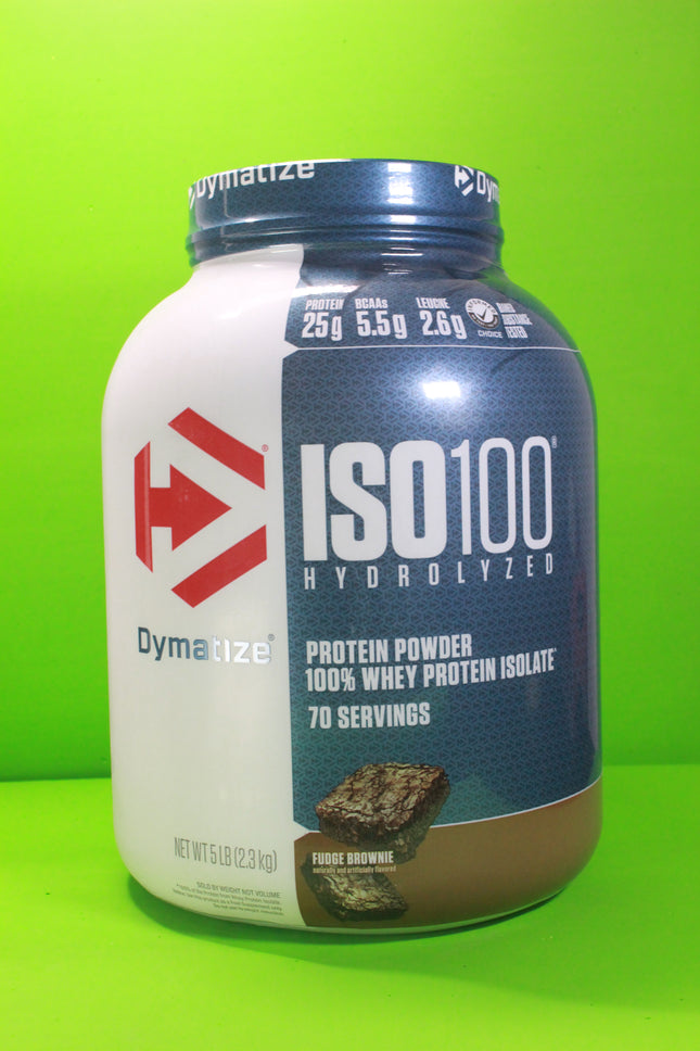 ISO 100 Hydrolyzed whey protein isolate, (Fudge Brownie) 70 Servings
