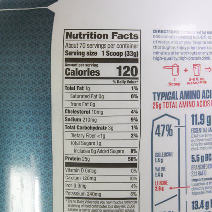 ISO 100 Hydrolyzed whey protein isolate, (Choco Pebbles) 71 Servings