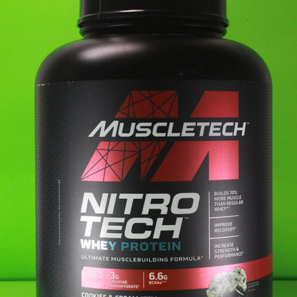 Nitro Tech Whey Protein (Cookies and Cream) 1.81 Kg