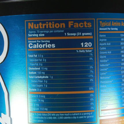 ISO HD Isolate Protein (Vanilla cookie) 70 Servings