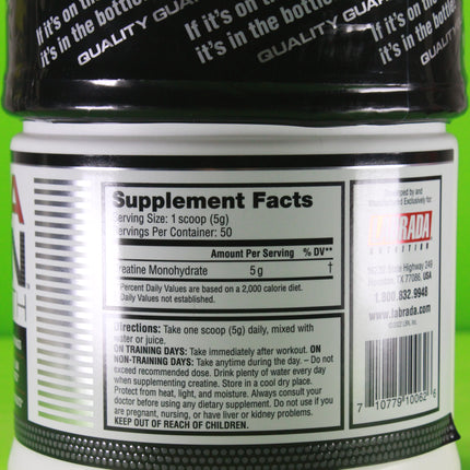 LABRADA CREATINE MONOHYDRATE 50 Servings