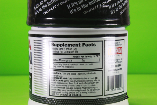 LABRADA CREATINE MONOHYDRATE 50 Servings