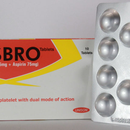 Lesbro (Clopidogrel) 75mg Tablets-10s Pack